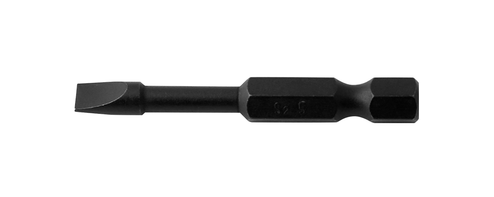 Slotted impact screwdriver head