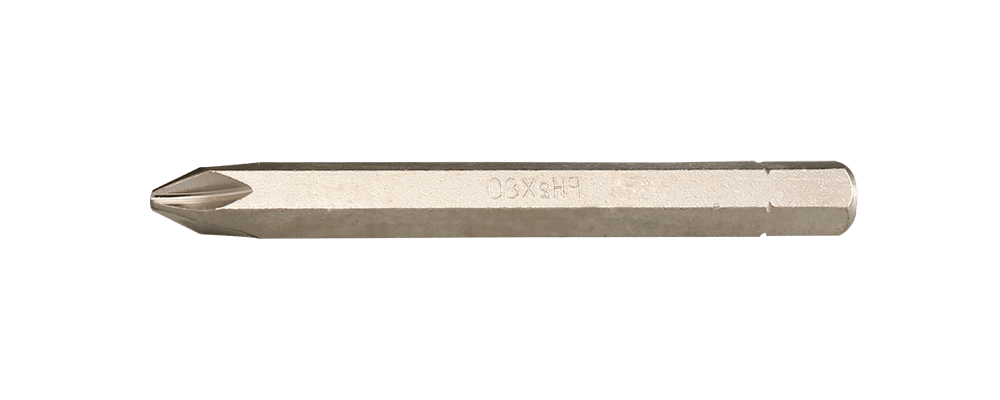 Cross impact bit